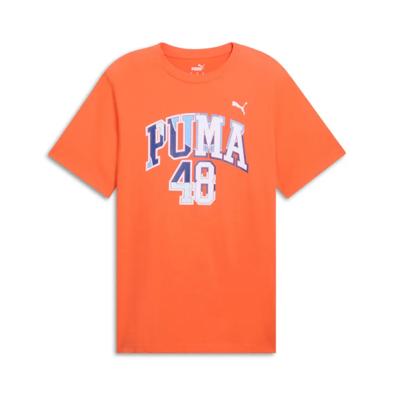 Varsity Graphic Crew Neck Short Sleeve T-Shirt sold by Shoebacca