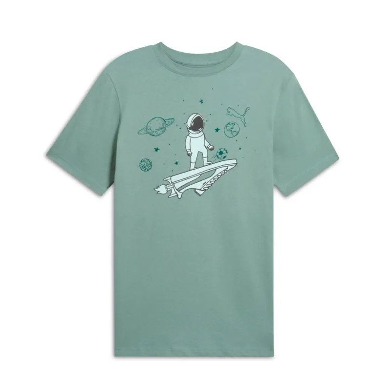 Graphics Space Crew Neck Short Sleeve T-Shirt made by Puma
