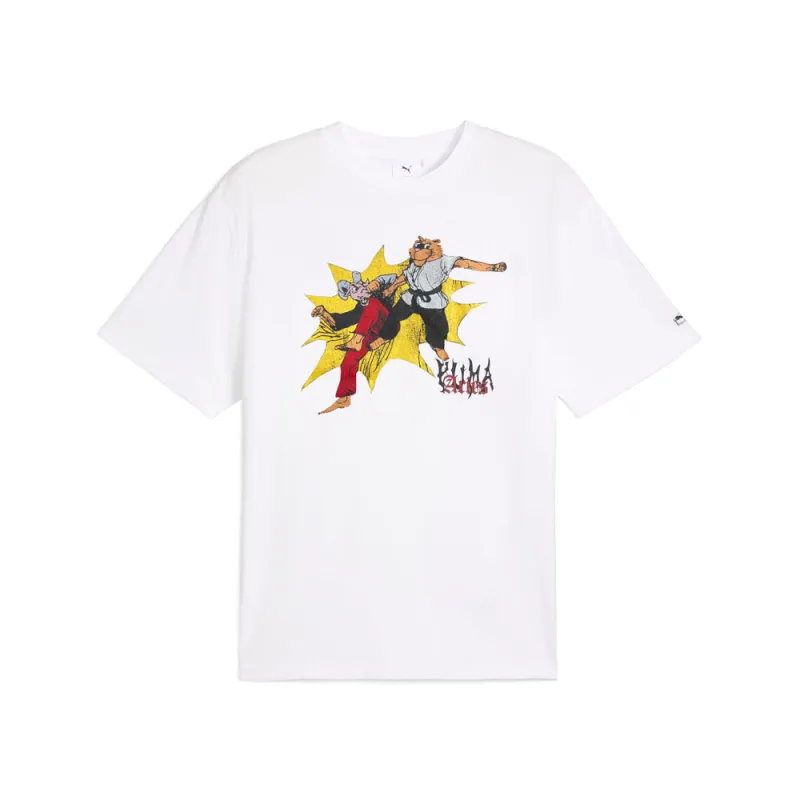 X Aries Graphic Crew Neck Short Sleeve T-Shirt sold by Shoebacca