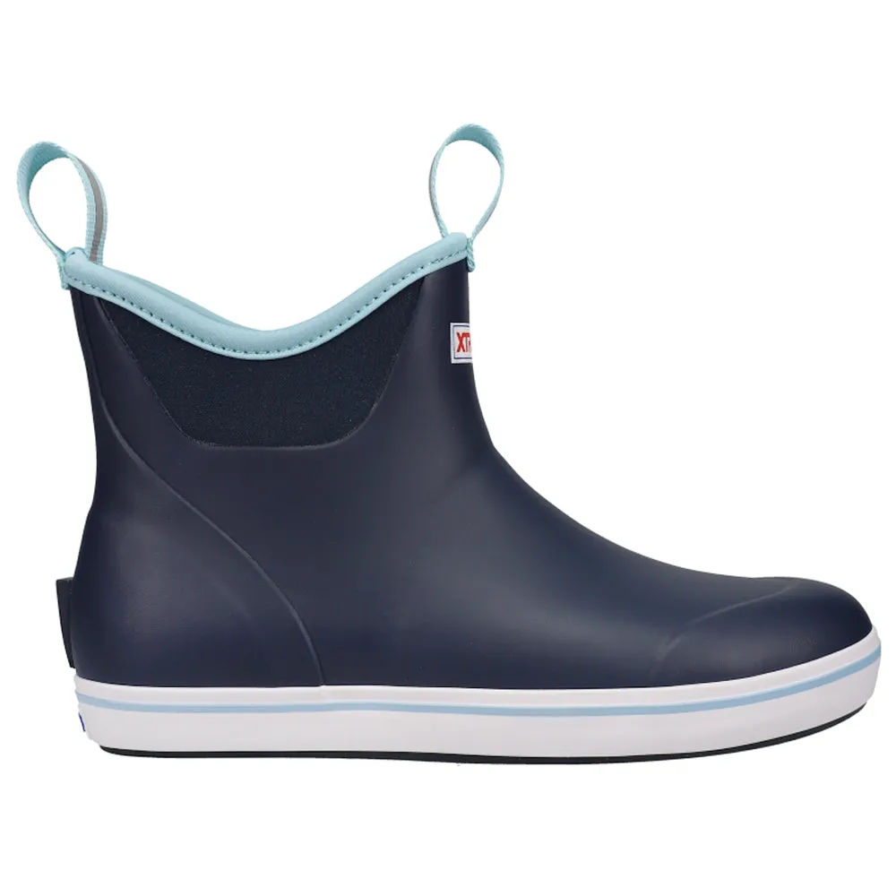 Ankle Deck Round Toe Pull on Boots sold by Shoebacca