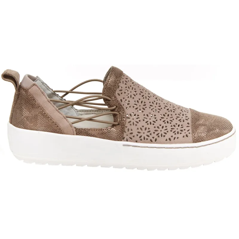 Erin Floral Cut Out Slip On Sneakers sold by Shoebacca