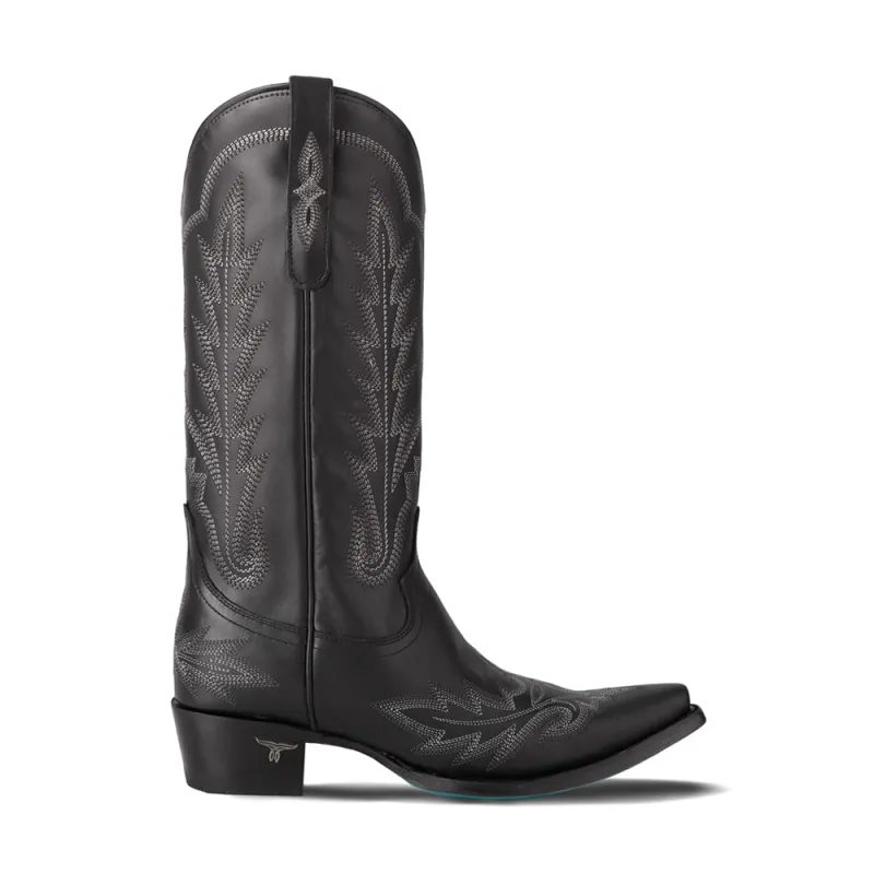 Lexington Embroidered Snip Toe Boot made by Shoebacca