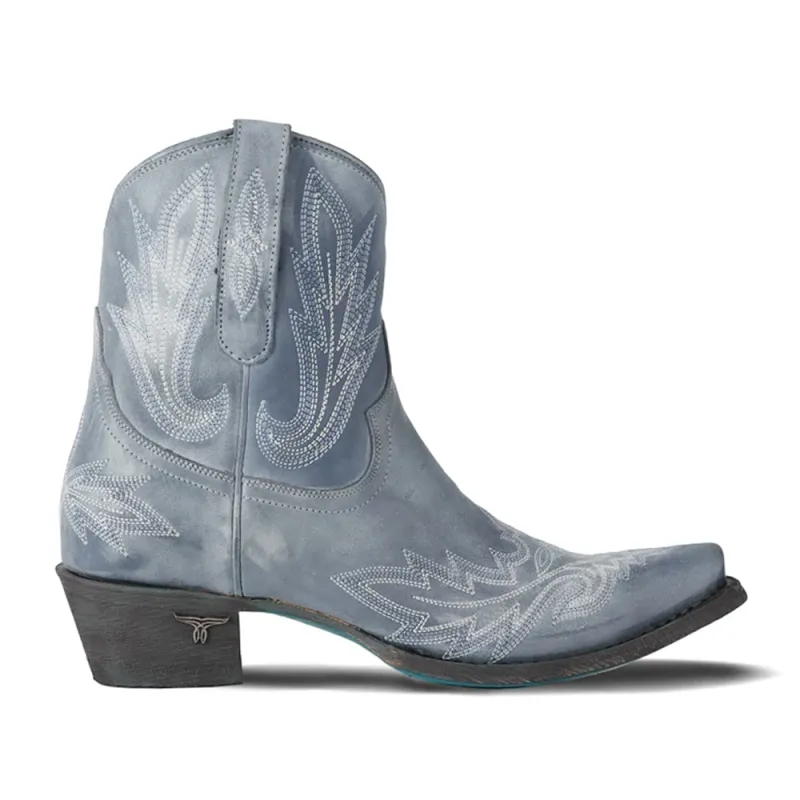 Lexington Embroidered Snip Toe Cowboy Bootie sold by Shoebacca