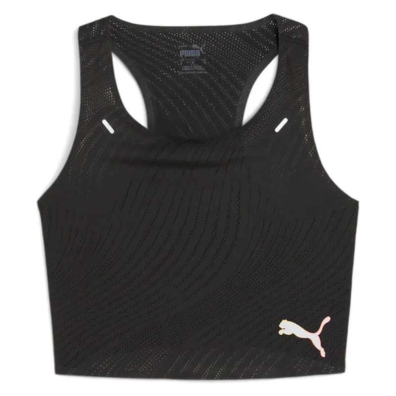 Run Ultraspun Cropped Scoop Neck Athletic Tank Top sold by Shoebacca