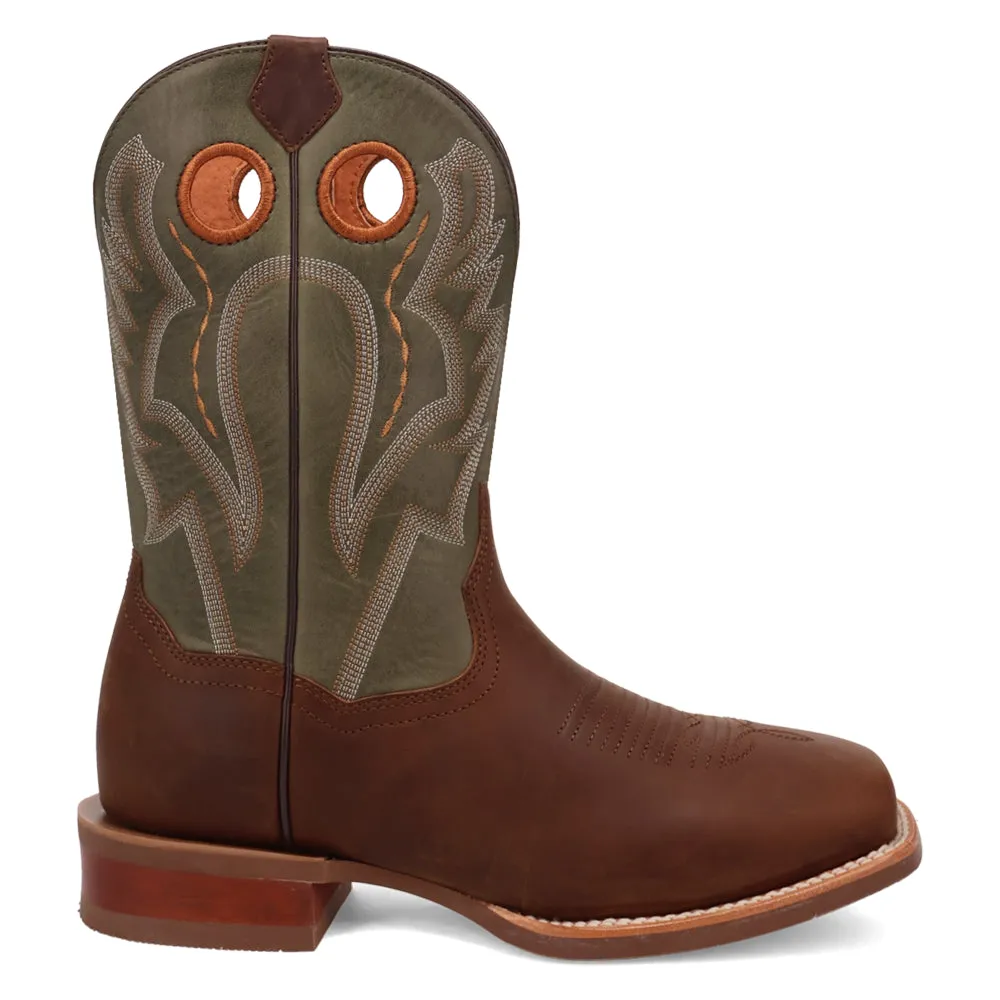 Leighton Embroidered Square Toe Cowboy Boots sold by Shoebacca