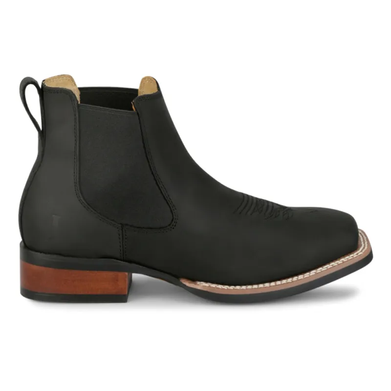 Crazy Buck 6 Inch Square Toe Chelsea Boots made by Justin Boots