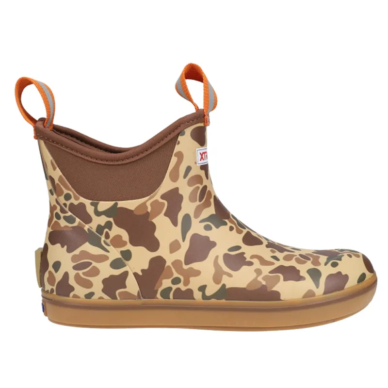 Ankle Deck Camo Round Toe Pull on Boots made by Shoebacca