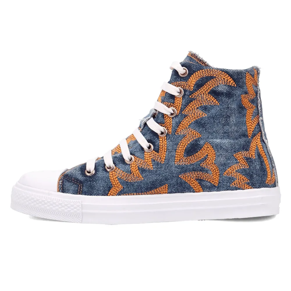 Game Day Embroidered High Top Sneakers sold by Shoebacca product image thumbnail 3