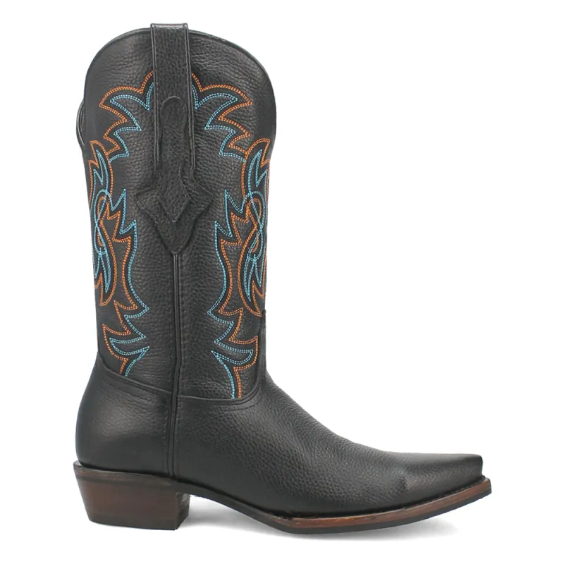 Gold Rush Leather Embroidered Snip Toe Cowboy Boots made by dingo