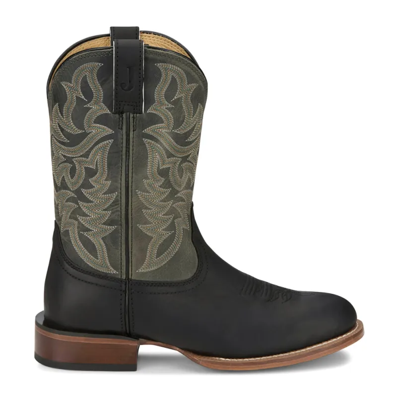 Disco Man 11 Inch Round Toe Cowboy Boots made by Justin Boots