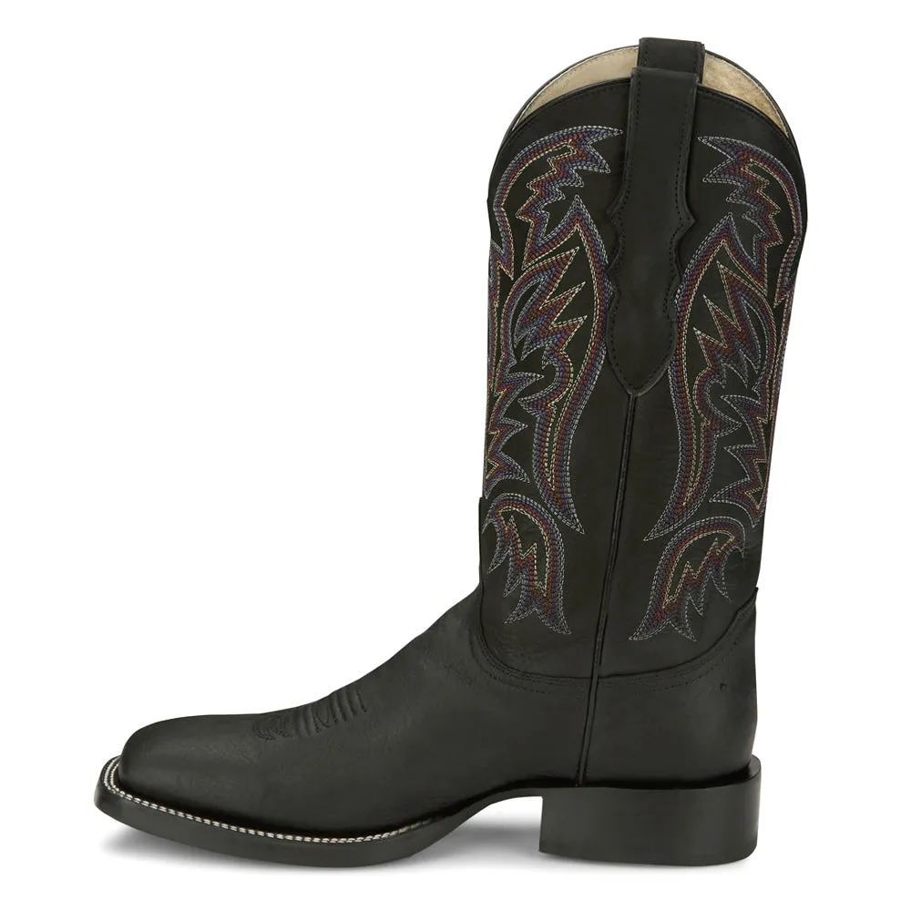 Three Bars 13 Inch Smooth Ostrich Square Toe Cowboy Boots sold by Shoebacca product image thumbnail 3