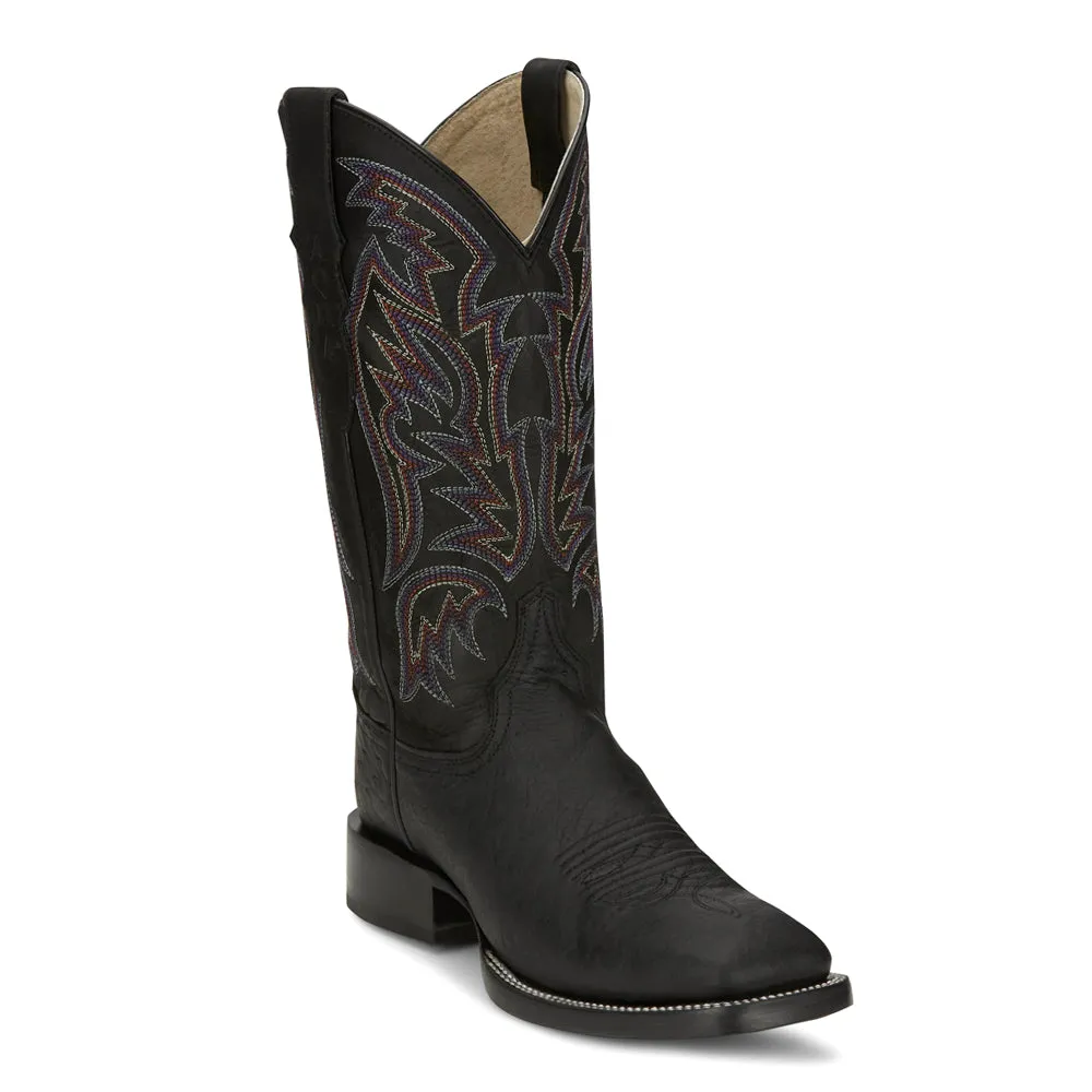 Three Bars 13 Inch Smooth Ostrich Square Toe Cowboy Boots sold by Shoebacca product image thumbnail 2