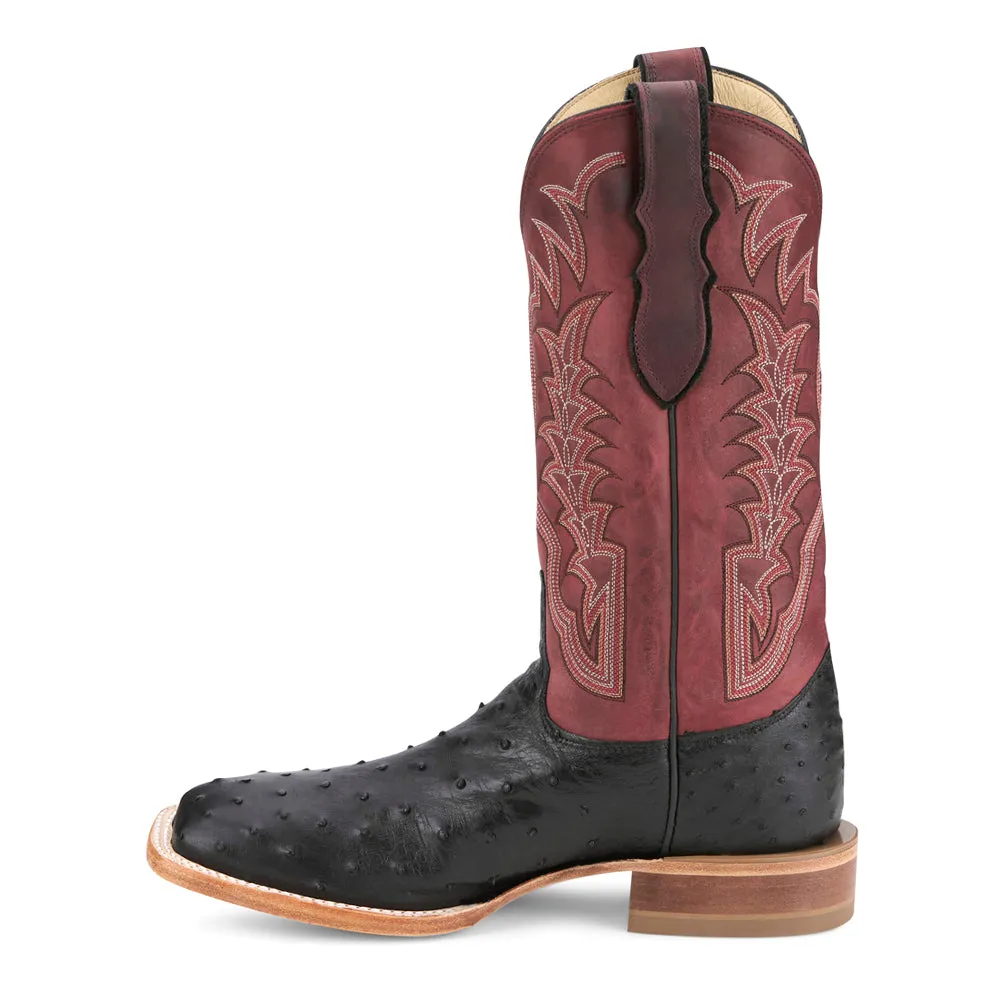 Chisolm 13 Inch Full Quill Ostrich Square Toe Cowboy Boots sold by Shoebacca product image thumbnail 3