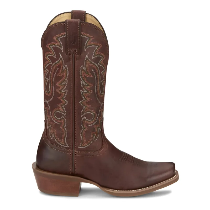 Cowboy Town 13 Inch Square Toe Cowboy Boots made by Justin Boots