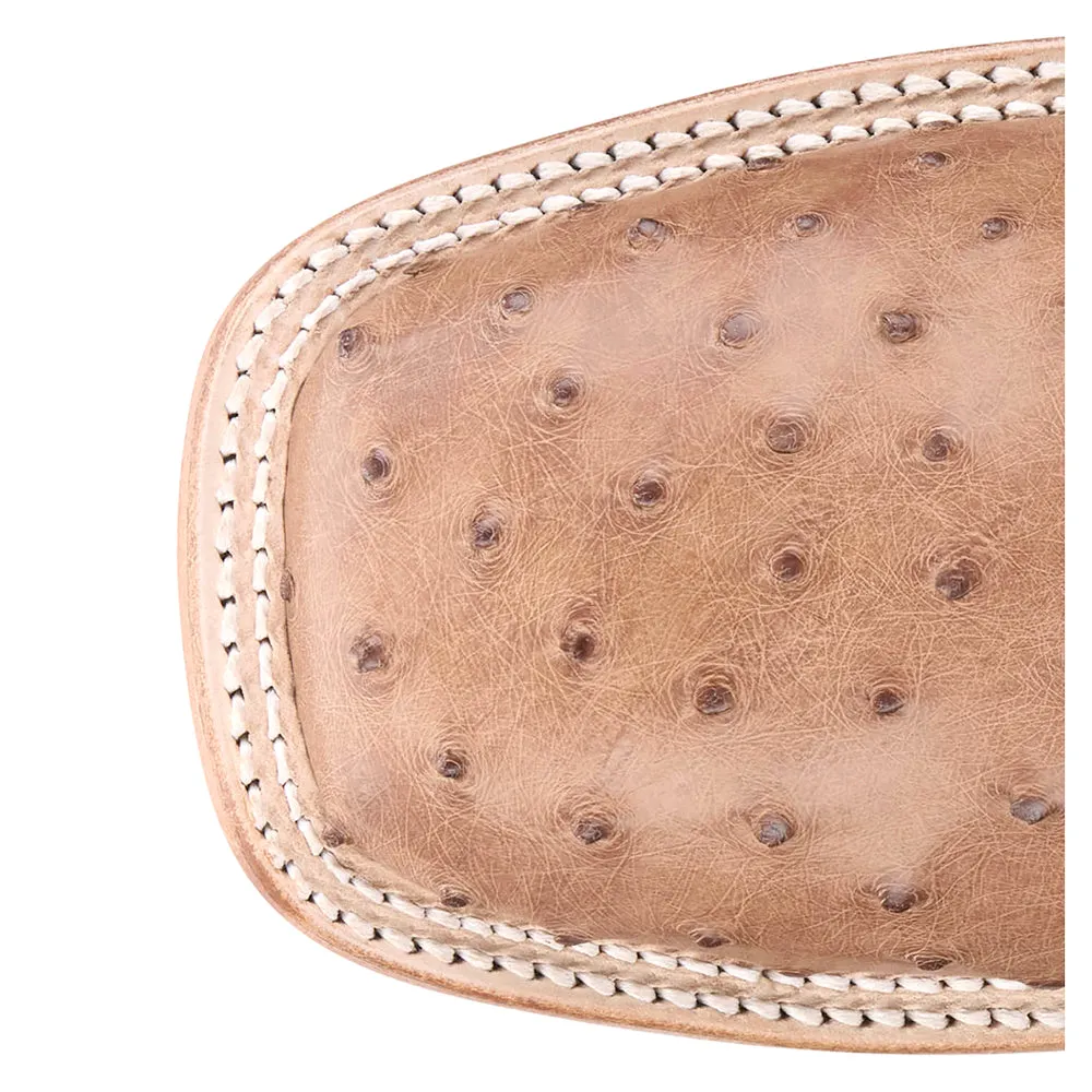 Moseley 11 Inch Full Quill Ostrich Square Toe Cowboy Boots sold by Shoebacca product image thumbnail 4