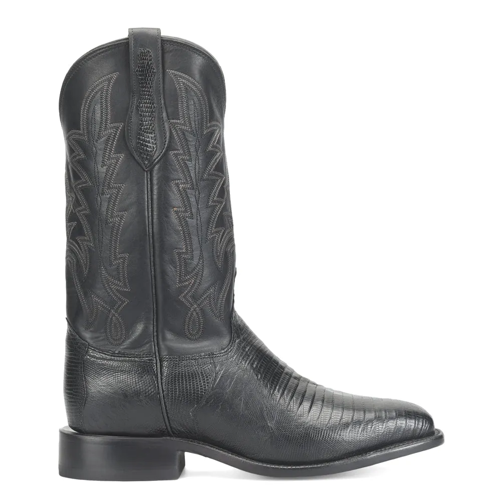 Reposado 12 Inch Lizard Square Toe Cowboy Boots sold by Shoebacca
