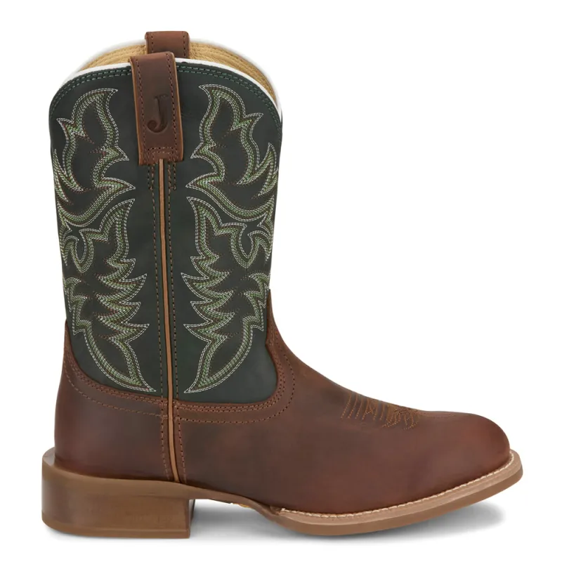 Wild Bill 11 Inch Round Toe Cowboy Boots made by Justin Boots