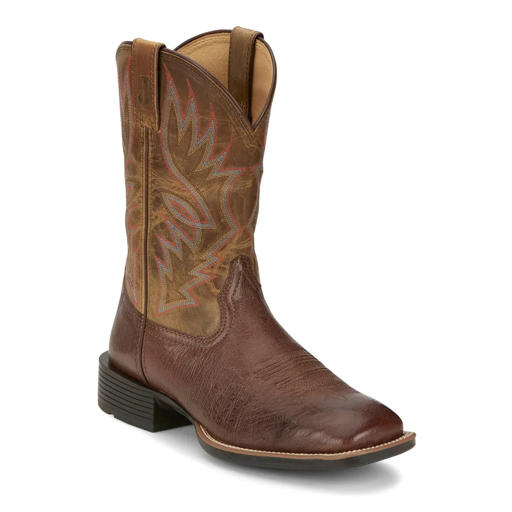 Conroe 11 Inch Embroidered Square Toe Cowboy Boots sold by Shoebacca product image thumbnail 2