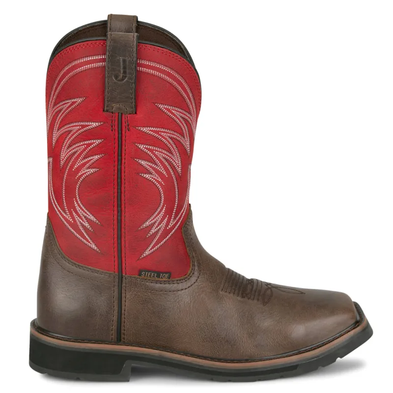 Apprentice 11 Inch Steel Toe Work Boots made by Justin Boots