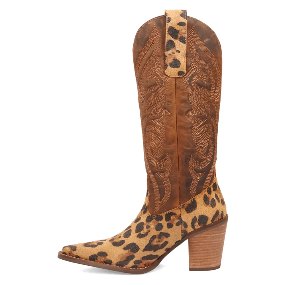 Hensley Leopard Embroidered Snip Toe Cowboy Boots sold by Shoebacca product image thumbnail 3