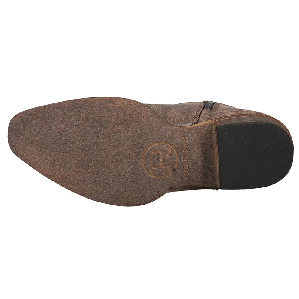 Short Stuff Embroidery Snip Toe Cowboy Booties sold by Shoebacca product image thumbnail 5