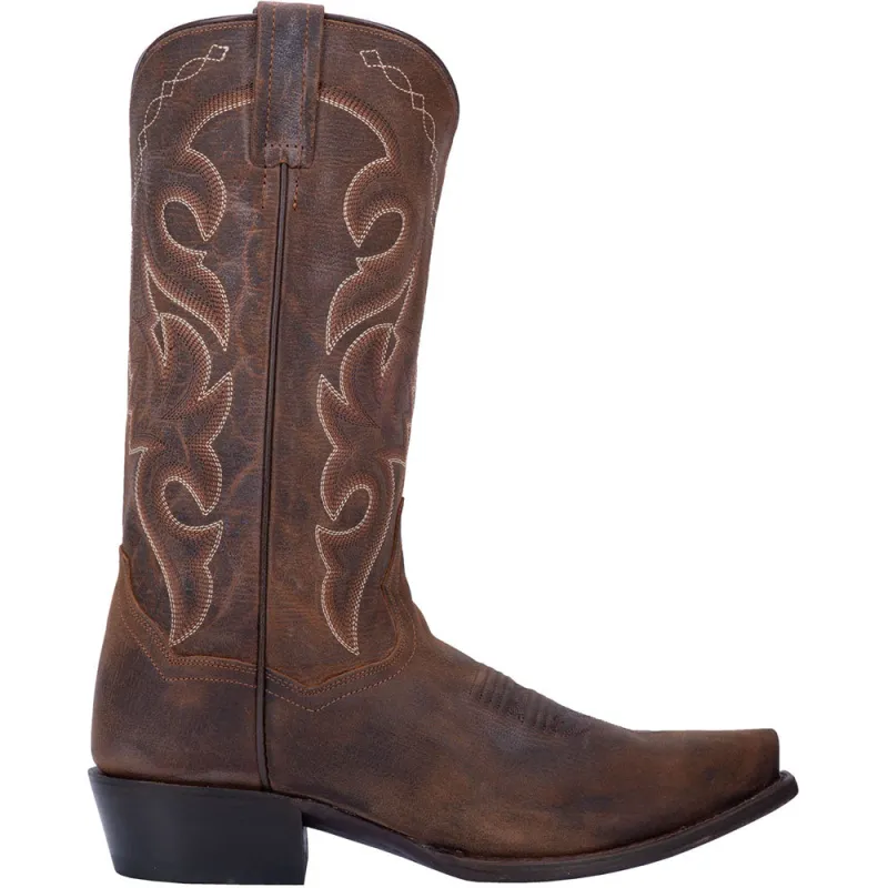 Renegade Distressed Embroidered Snip Toe Pull On Cowboy Boots made by Shoebacca