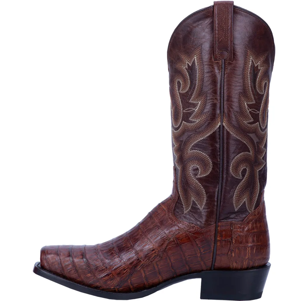 Bayou Embroidered Caiman Square Toe Pull On Cowboy Boots sold by Shoebacca product image thumbnail 3