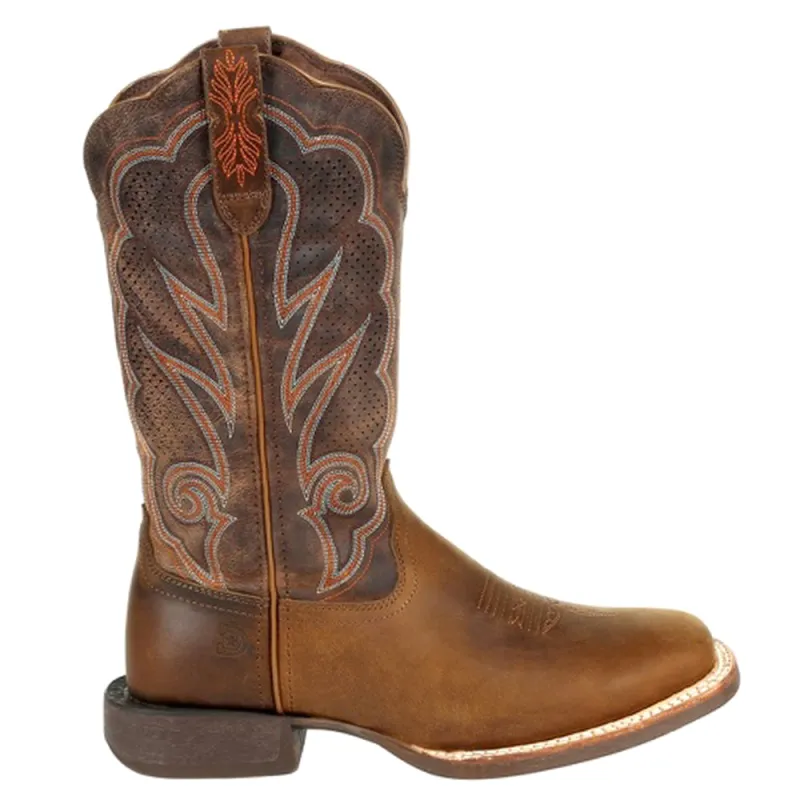 Lady Rebel Pro Embroidered Ventilated Square Toe Cowboy Boots made by Durango