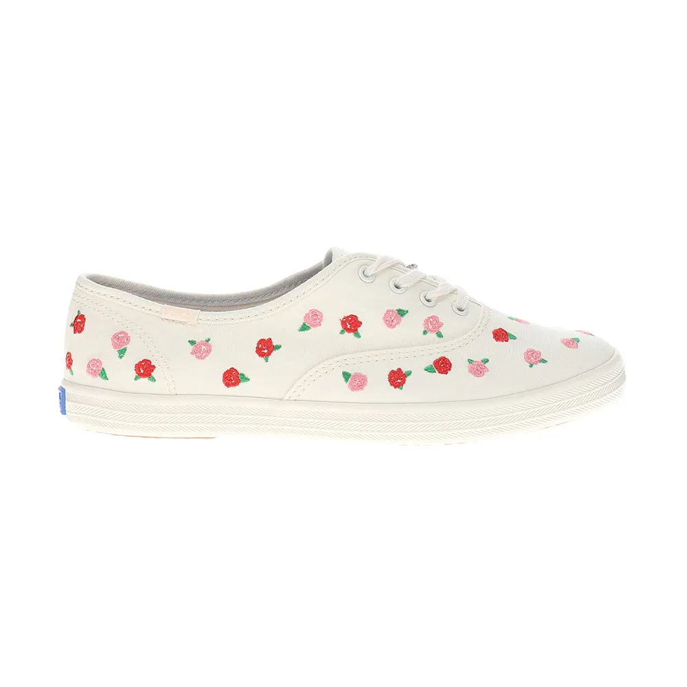 Champion Canvas Rose Embroidery Lace Up Sneakers sold by Shoebacca