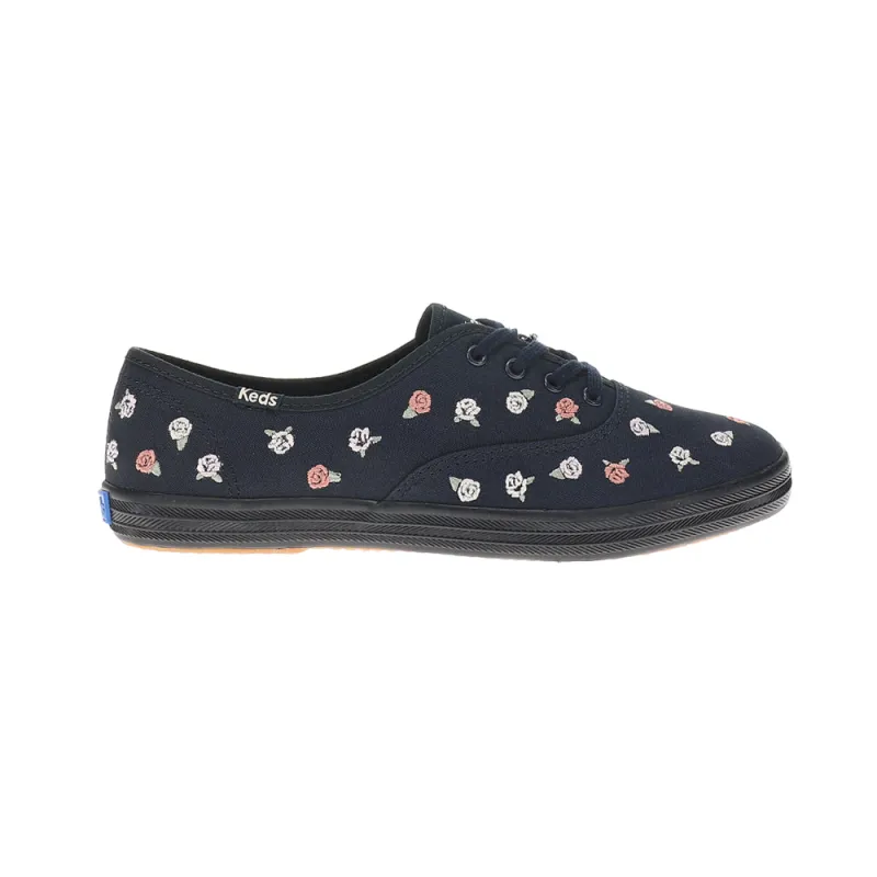 Champion Canvas Rose Embroidery Lace Up Sneakers sold by Shoebacca
