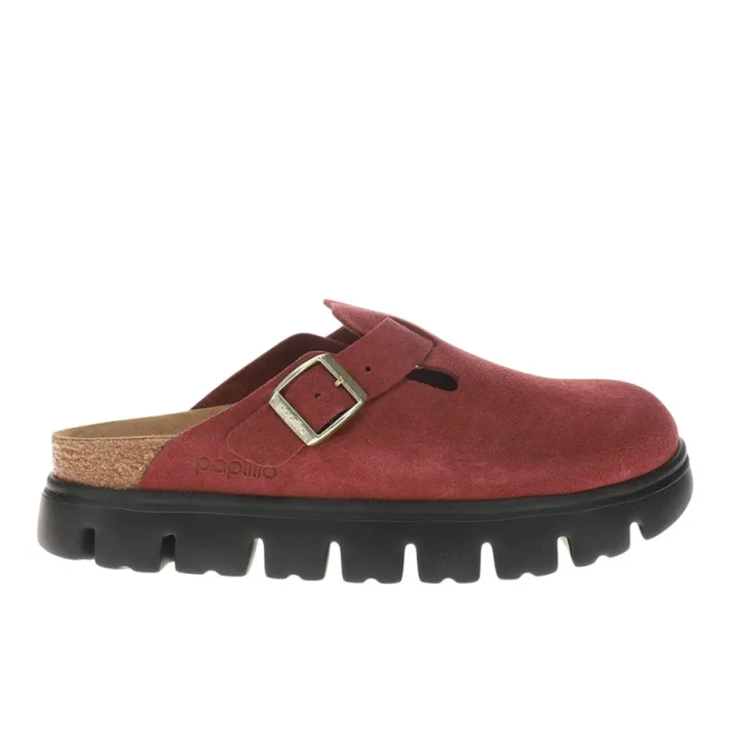 Boston Chunky Suede Leather Clogs made by Birkenstock