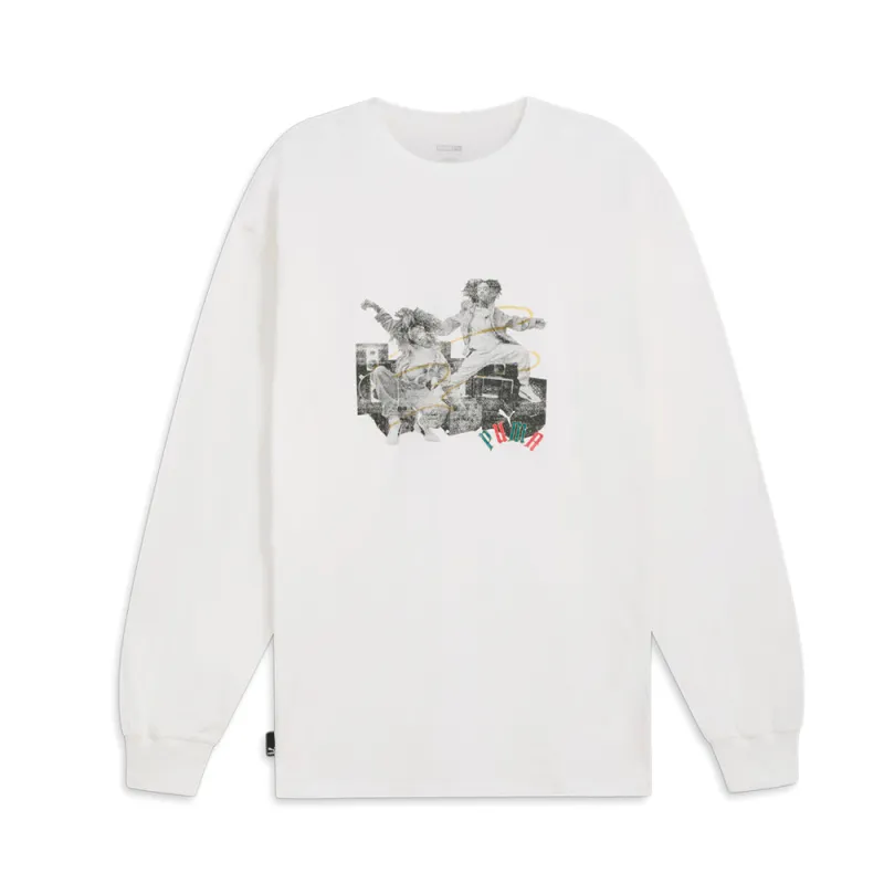 Classics Play Paris Crew Neck Long Sleeve T-Shirt sold by Shoebacca