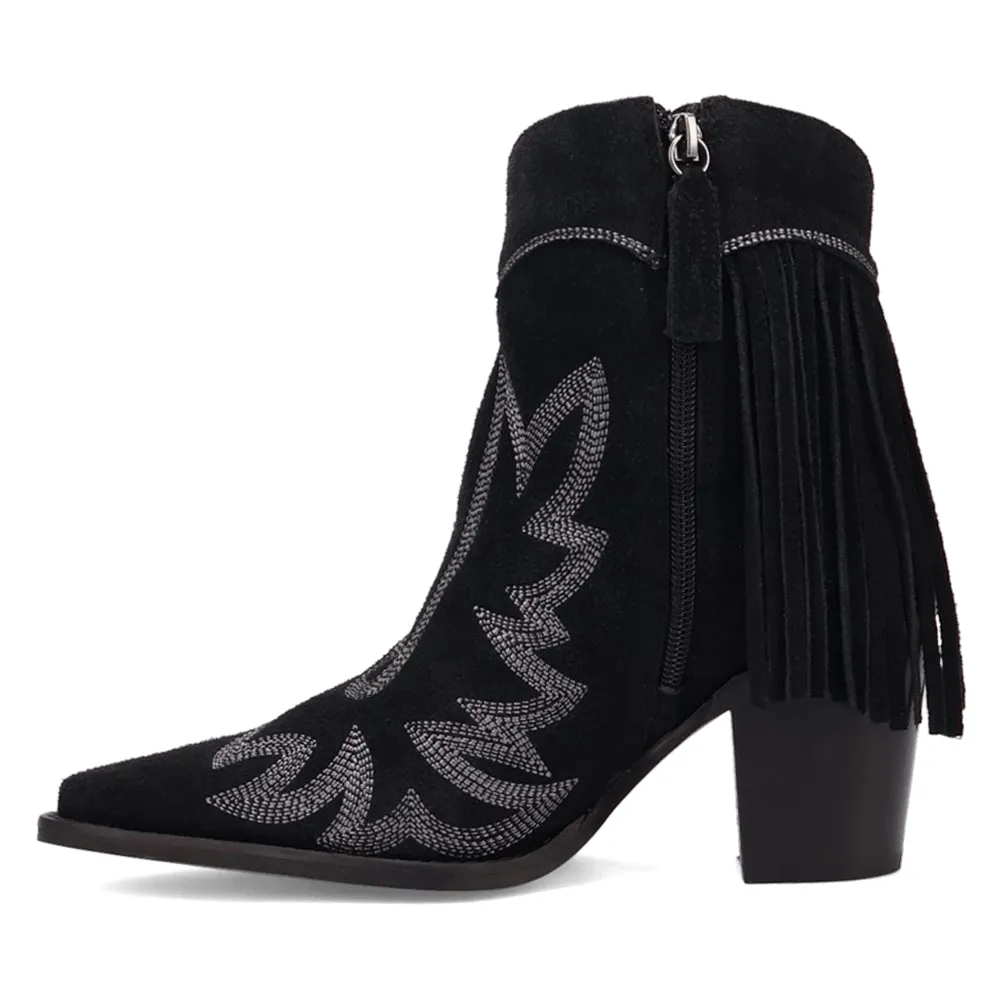 Wild Sage Fringe Snip Toe Zippered Cowboy Booties sold by Shoebacca product image thumbnail 3