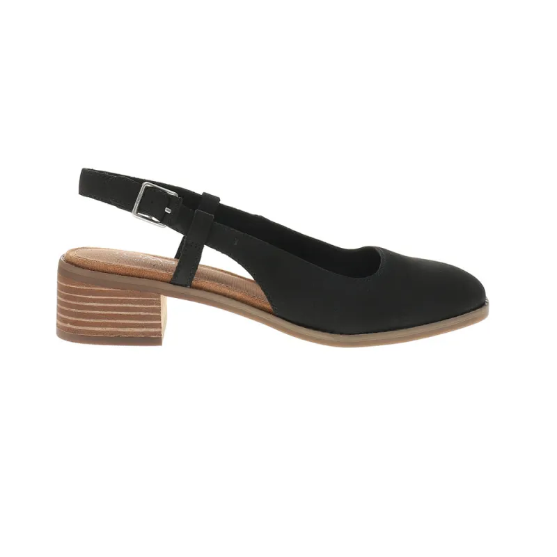 Jaclyn Square Toe Slingback Heels made by Toms
