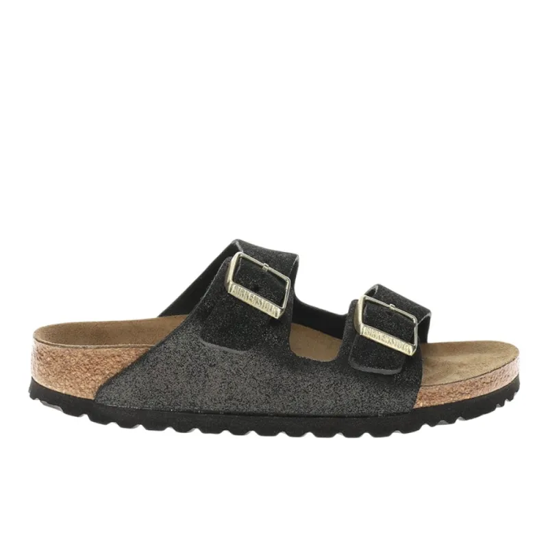 Arizona Shimmering Suede Leather Sandals sold by Shoebacca