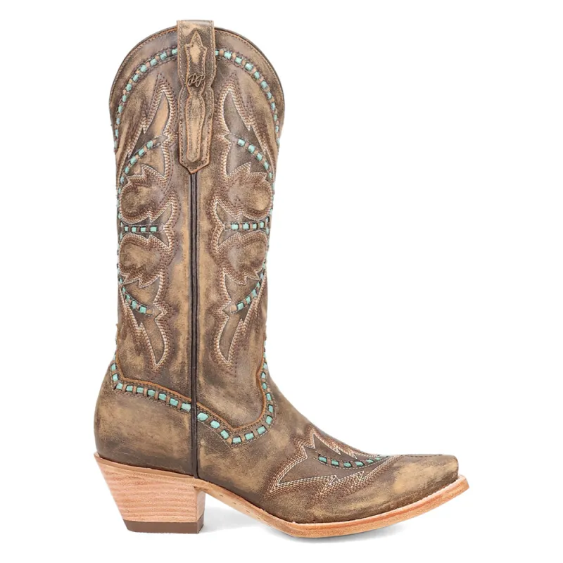 Mesa Embroidered Snip Toe Pull On Cowboy Boots made by Shoebacca