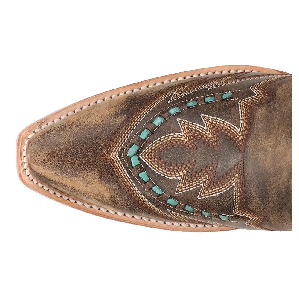 Mesa Embroidered Snip Toe Pull On Cowboy Boots sold by Shoebacca product image thumbnail 4