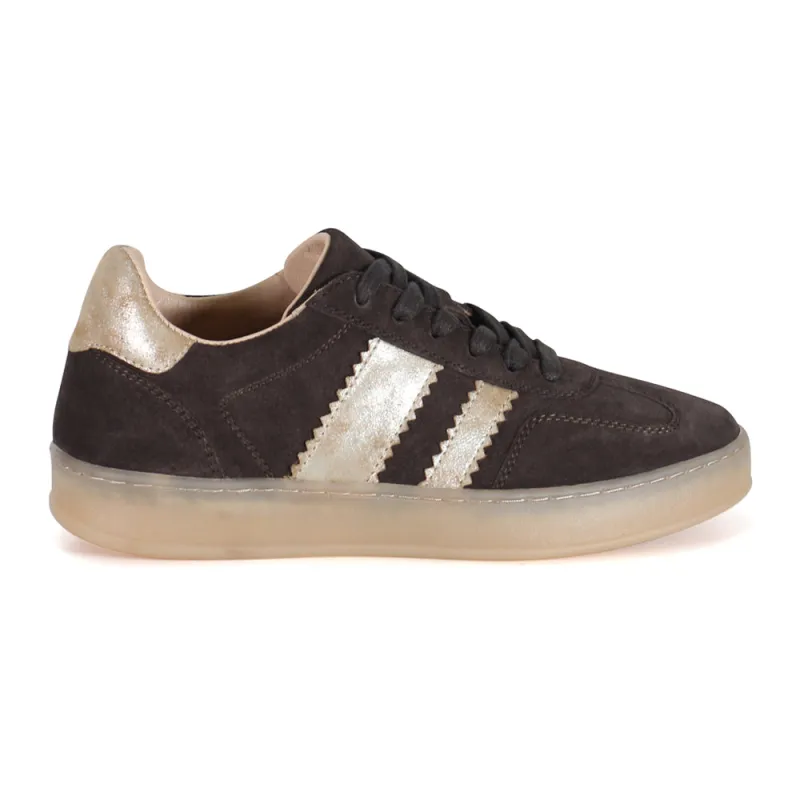 Jon Qwill Metallic Lace Up Sneakers made by Shoebacca
