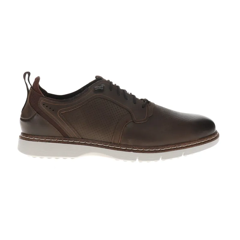 Sync Plain Toe Elastic Lace Up Oxford Shoes made by Stacy Adams