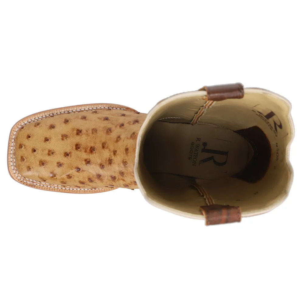 Full Quill Ostrich Embroidered Square Toe Cowboy Boots sold by Shoebacca product image thumbnail 4