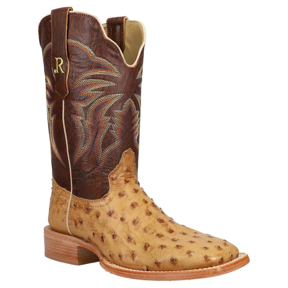 Full Quill Ostrich Embroidered Square Toe Cowboy Boots sold by Shoebacca product image thumbnail 2