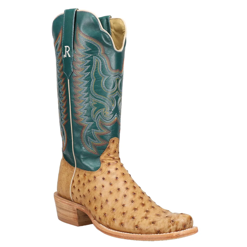 Full Quill Ostrich Embroidered Square Toe Cowboy Boots sold by Shoebacca product image thumbnail 2