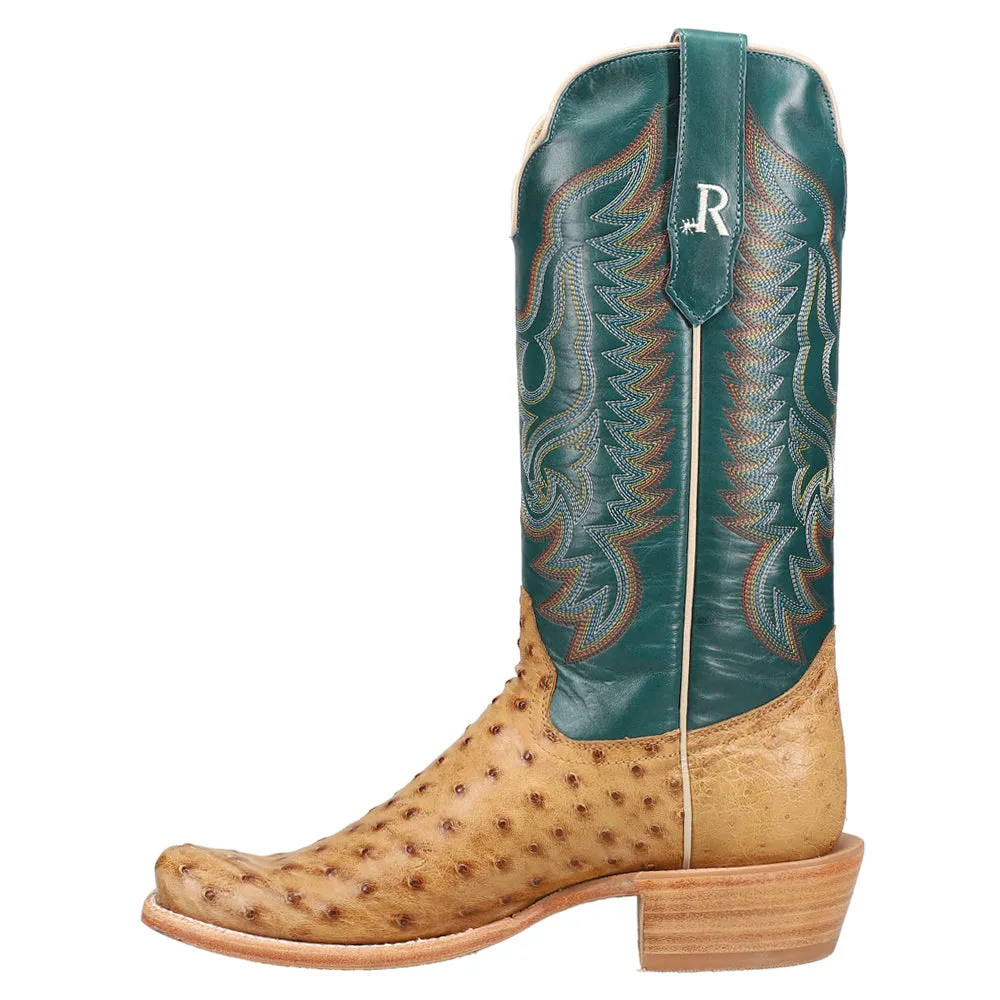 Full Quill Ostrich Embroidered Square Toe Cowboy Boots sold by Shoebacca product image thumbnail 3