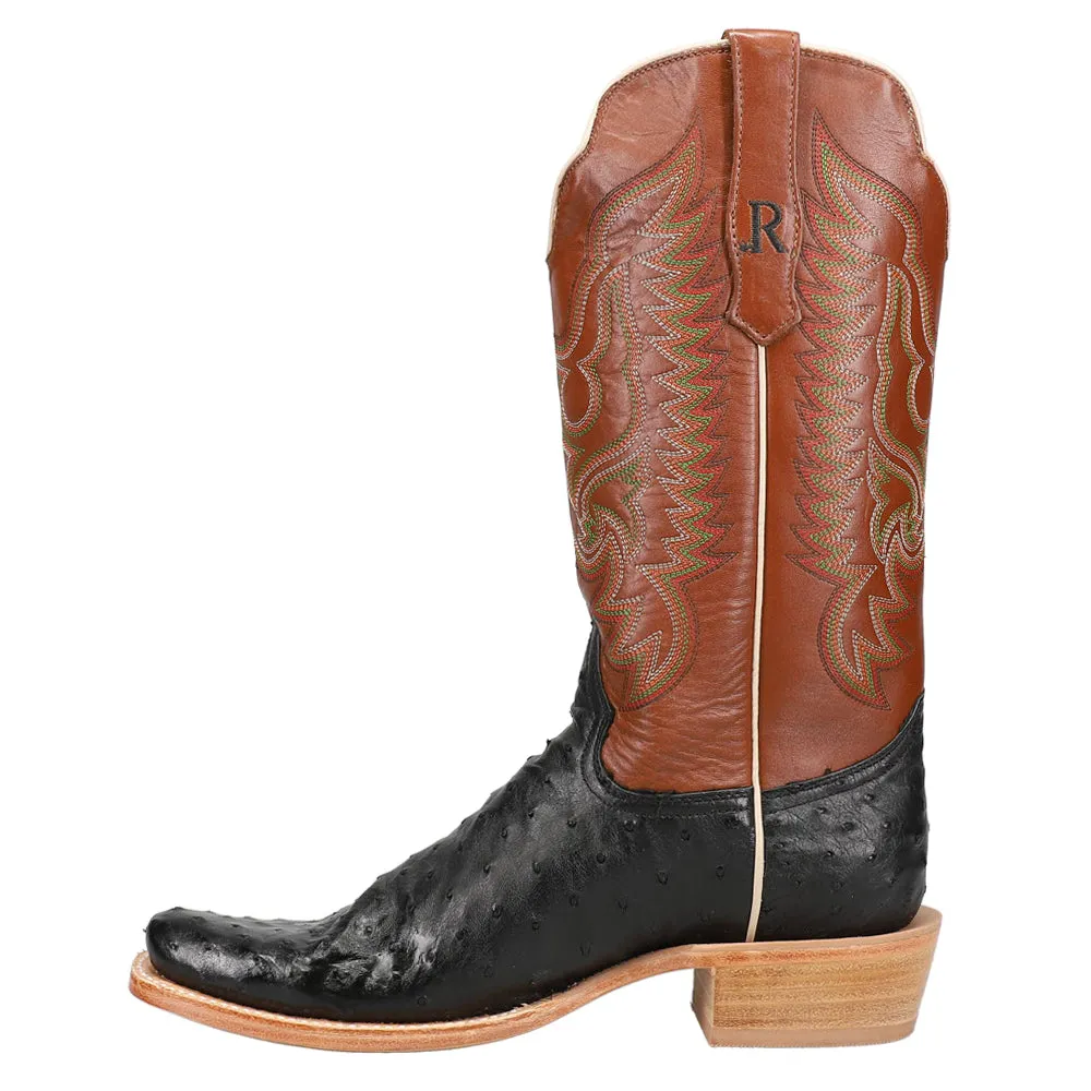 Full Quill Ostrich Embroidered Square Toe Cowboy Boots sold by Shoebacca product image thumbnail 3