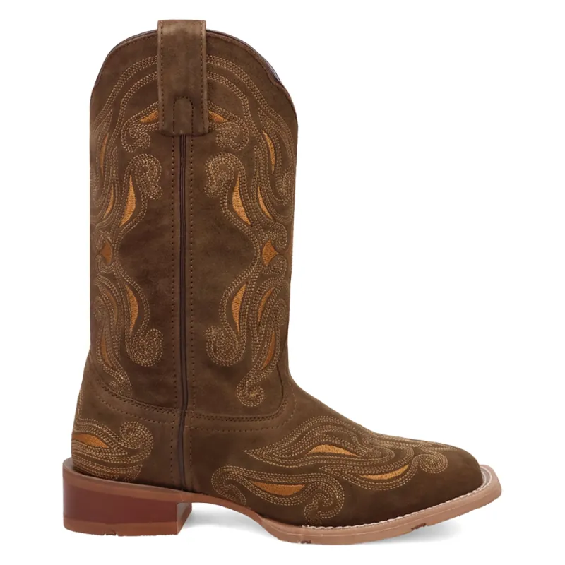 Millie Embroidered Square Toe Pull On Cowboy Boots sold by Shoebacca