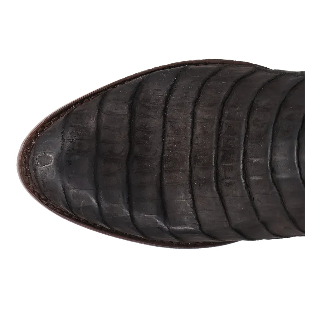 Alvis Emrboidered Caiman Round Toe Pull On Cowboy Boots sold by Shoebacca product image thumbnail 4