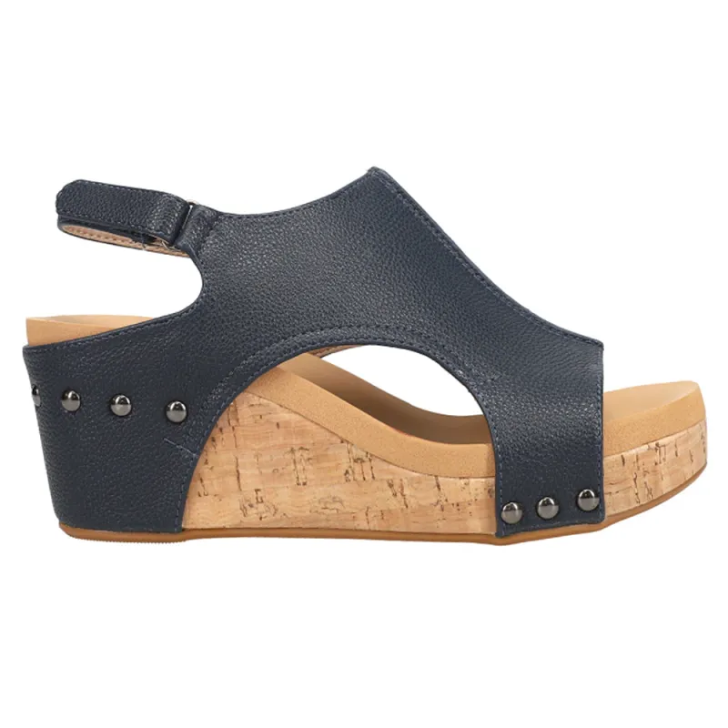 Carley Studded Slingback Wedge Sandals sold by Shoebacca