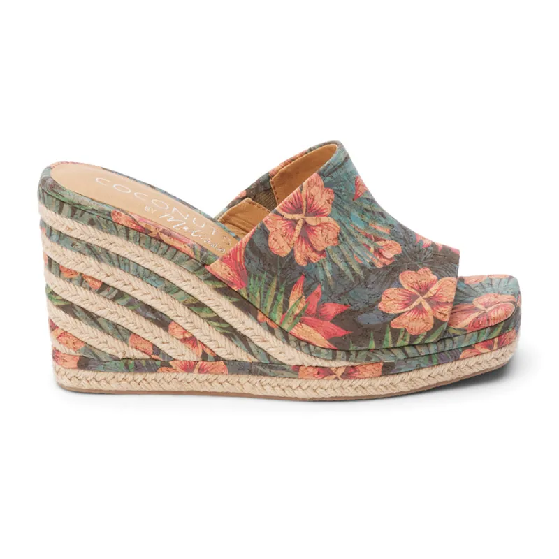 Audrey Floral Wedge Sandals sold by Shoebacca