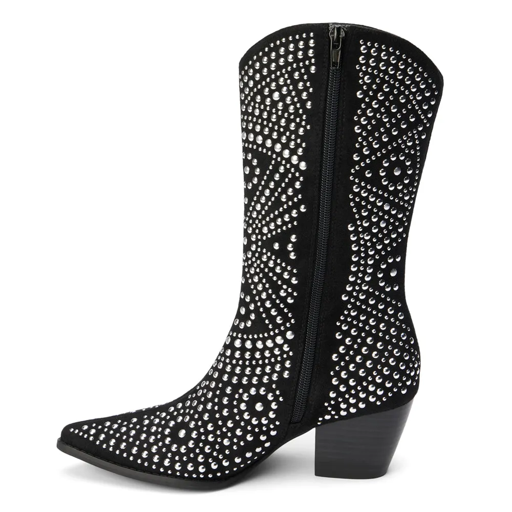 Twain Studded Pointed Toe Zippered Cowboy Boots sold by Shoebacca product image thumbnail 3