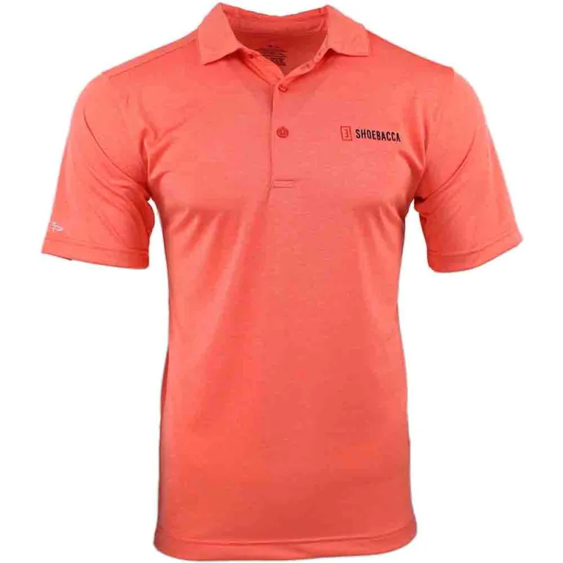Solid Heather Short Sleeve Polo Shirt made by Shoebacca